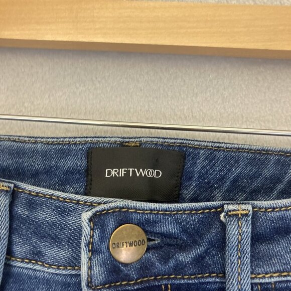 Free People Driftwood Farrah Flare Jeans Womens 28 Blue High Rise Stretch Denim - Picture 11 of 13